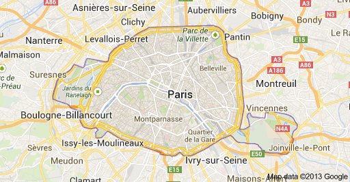 Plattegrond Parijs